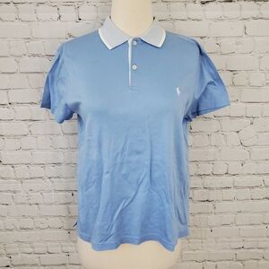 RALPH LAUREN Golf Polo Shirt Par Valley Blue L NEW